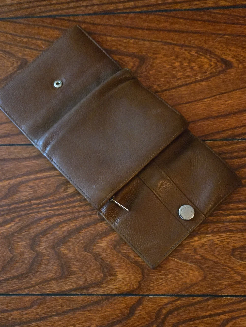 Furla Brown Leather Fold Wallet